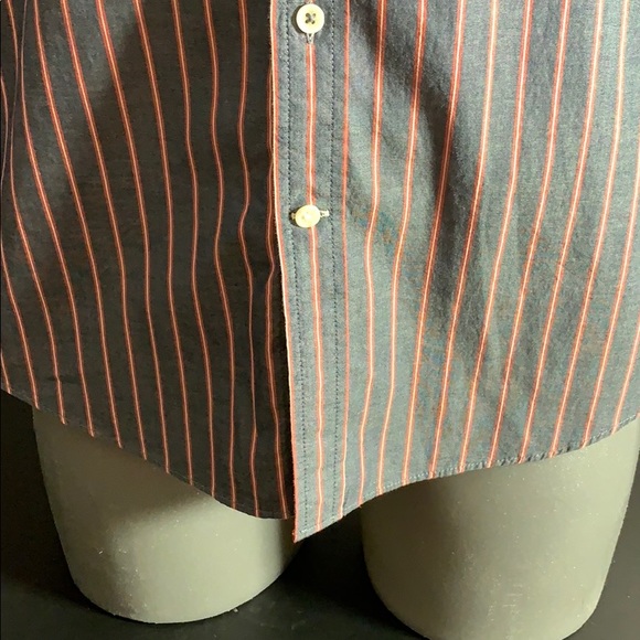 RVCA Striped Blue and Red Shirt - Picture 3 of 8